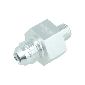 Adapter Dash 6 male to NPT 1/8" male with Port NPT 1/8" - satin silver | BOOST products