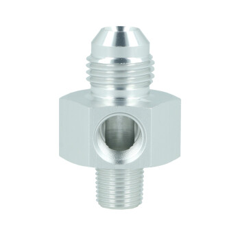 Adapter Dash 6 male to NPT 1/8" male with Port NPT 1/8" - satin silver | BOOST products