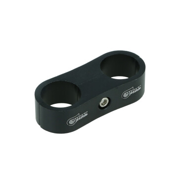 Dual Schlauchhalter 16,7mm (21/32") - schwarz matt