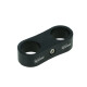 Dual Schlauchhalter 16,7mm (21/32") - schwarz matt