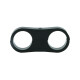 Dual Schlauchhalter 16,7mm (21/32") - schwarz matt