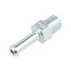 Screw-in Adapter NPT 1/8" Male to Hose Connection 6mm (1/4") - Satin Silver
