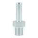 Screw-in Adapter NPT 1/8" Male to Hose Connection 6mm (1/4") - Satin Silver