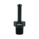 Einschrauber NPT 1/8" männlich zu Schlauchanschluss 5mm (3/16") - schwarz matt
