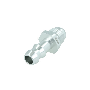 Screw-in Adapter Dash 6 male to Barb 10mm (3/8") - satin silver | BOOST products