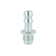 Screw-in Adapter Dash 6 Male to Barb 10mm (3/8") - Satin Silver