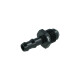 Einschrauber Dash 6 männlich zu Schlauchanschluss gerippt 8mm (5/16") - schwarz matt