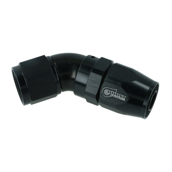 High Flow Swivel Hose End Dash 10 - 45° - black | BOOST products
