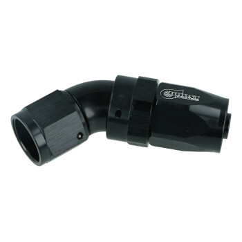 High Flow Swivel Hose End Dash 8 - 45° - black | BOOST products