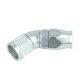 High Flow PTFE Swivel Hose End Dash 10 - 45° - Silver