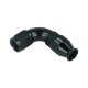 High Flow PTFE Schlauchanschluss Fitting drehbar Dash 4 - 90° - schwarz