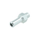 Screw-in Adapter NPT 1/8" Male to Hose Connection 10mm (3/8") - Satin Silver