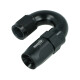 High Flow Swivel Hose End Dash 4 - 180° - Black