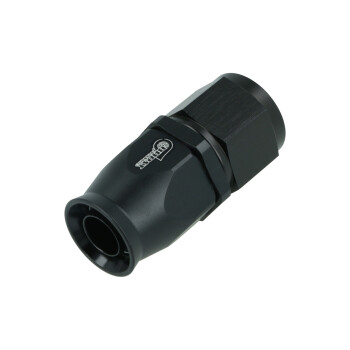 PTFE Hose End Dash 10 - straight - Satin Black