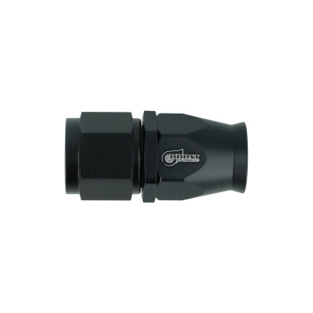 PTFE Hose End Dash 10 - straight - Satin Black
