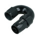 High Flow Swivel Hose End Dash 8 - 180° - Black