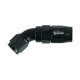 High Flow Swivel Hose End Dash 4 - 45° - Black