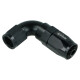 High Flow Swivel Hose End Dash 6 - 90° - Black