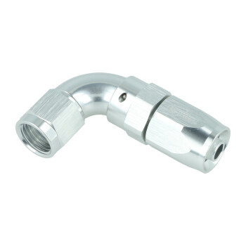 High Flow Swivel Hose End Dash 6 - 90° - silver | BOOST products