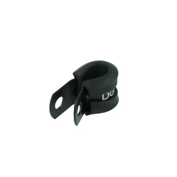 Cushioned Hose P-Clamp Bracket 7,9mm (5/16") - satin black | BOOST products
