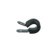 Schlauchhalter gummiert 7,9mm (5/16") - schwarz matt
