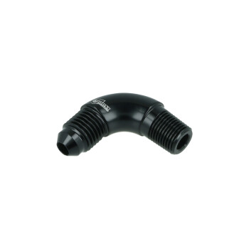Adapter Dash 4 Male to NPT 1/8" Male - 90° - Black