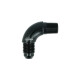 Adapter Dash 4 Male to NPT 1/8" Male - 90° - Black