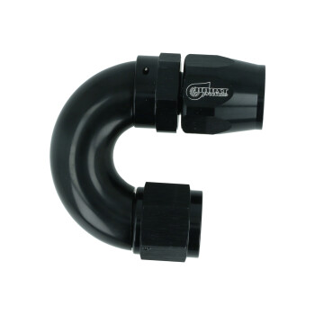 High Flow Swivel Hose End Dash 10 - 180° - Black