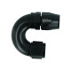High Flow Swivel Hose End Dash 10 - 180° - Black