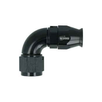 High Flow PTFE Swivel Hose End Dash 8 - 90° - Black