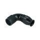 High Flow PTFE Swivel Hose End Dash 8 - 90° - Black
