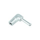 Screw-in Adapter 90¡ NPT 1/8" male to Hose Connector Fitting 5mm (3/16") - satin silver | BOOST products