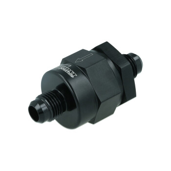 One Way Check Valve Dash 6 male - satin black | BOOST products
