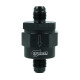 One Way Check Valve Dash 6 Male - Satin Black
