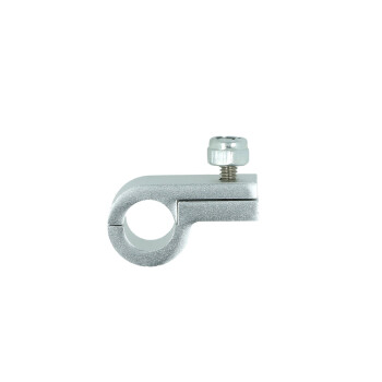 Single Hose P-Clamp Bracket 11,1mm (7/16") - Satin...
