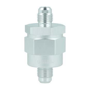 One Way Check Valve Dash 6 Male - Satin Silver