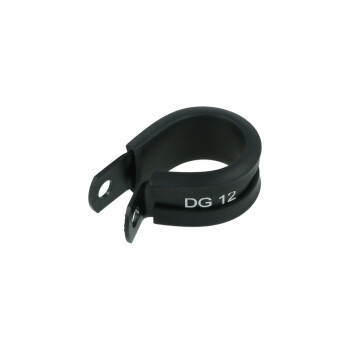 Cushioned Hose P-Clamp Bracket 19,1mm (3/4") - satin black | BOOST products