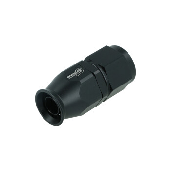 PTFE Hose End Dash 8 - straight - Satin Black