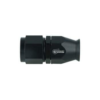 PTFE Hose End Dash 8 - straight - Satin Black