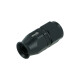 PTFE Schlauchanschluss Fitting Dash 8 - gerade - schwarz matt