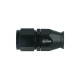PTFE Schlauchanschluss Fitting Dash 8 - gerade - schwarz matt