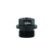 Gewindeadapter ORB Dash 8 männlich zu M10x1,0mm weiblich - schwarz matt