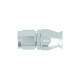 PTFE Hose End Dash 6 - straight - Satin Silver
