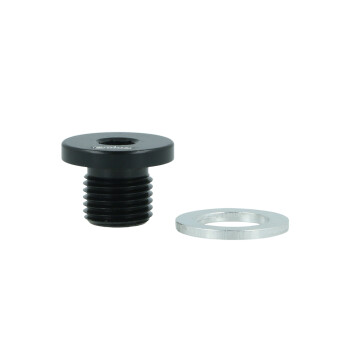 Verschluss Schraube M10x1mm männlich - schwarz matt