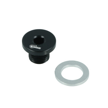 Verschluss Schraube M10x1mm männlich - schwarz matt