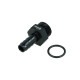 Einschrauber ORB Dash 8 männlich zu Schlauchanschluss gerippt 10mm (3/8") - schwarz matt