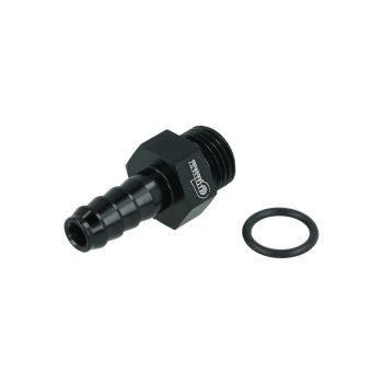 Einschrauber ORB Dash 6 männlich zu Schlauchanschluss gerippt 8mm (5/16") - schwarz matt | BOOST products