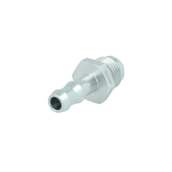 Screw-in Adapter Dash 6 male to Barb 8mm (5/16") - satin silver | BOOST products