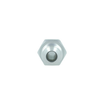 Screw-in Adapter Dash 6 Male to Barb 8mm (5/16") - Satin Silver