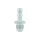 Screw-in Adapter Dash 6 Male to Barb 8mm (5/16") - Satin Silver